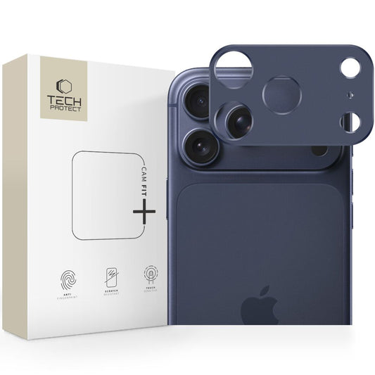Tech-Protect Camalloy Fit+ Camera Cover for iPhone 17 Pro - Navy Blue_0