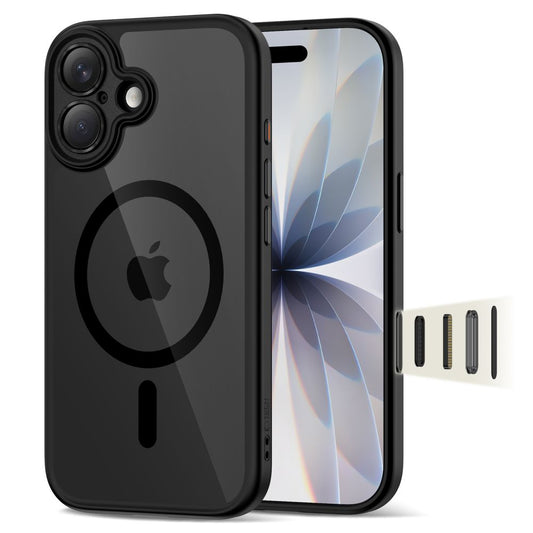 Tech-Protect Magpeak Magsafe CC Case for iPhone 17 - Clear Black_0