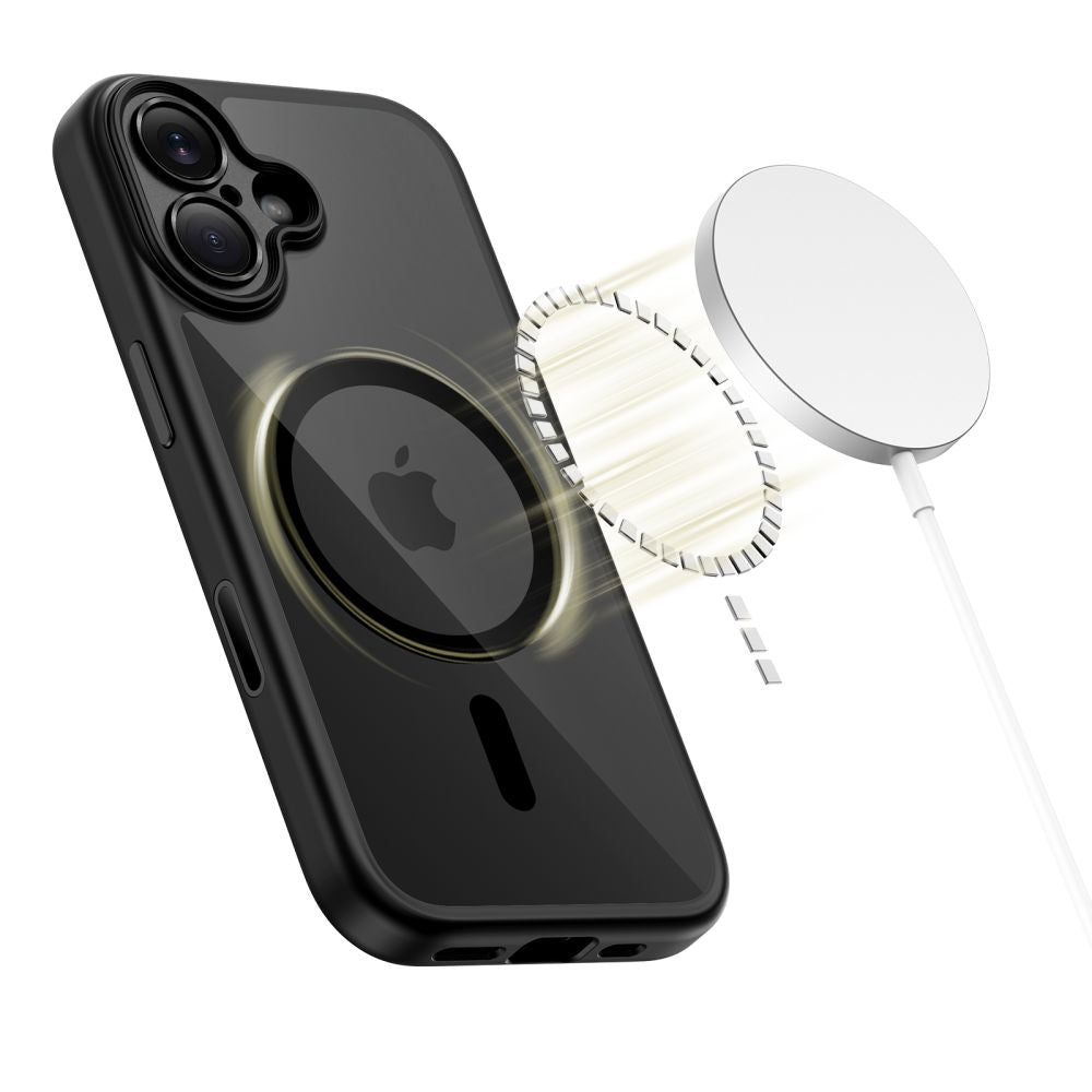 Tech-Protect Magpeak Magsafe CC Case for iPhone 17 - Clear Black_2