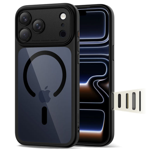Tech-Protect Magpeak Magsafe CC Case for iPhone 17 Pro - Clear Black_0