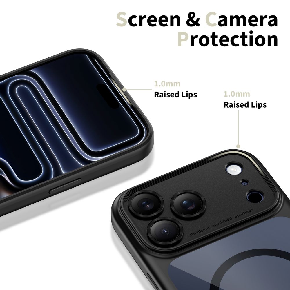 Tech-Protect Magpeak Magsafe CC Case for iPhone 17 Pro - Clear Black_3
