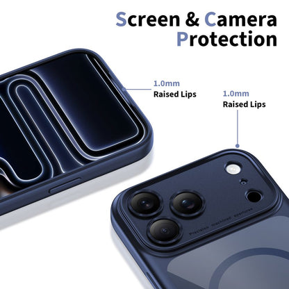 Tech-Protect Magpeak Magsafe CC Case for iPhone 17 Pro Max - Clear Navy Blue_3