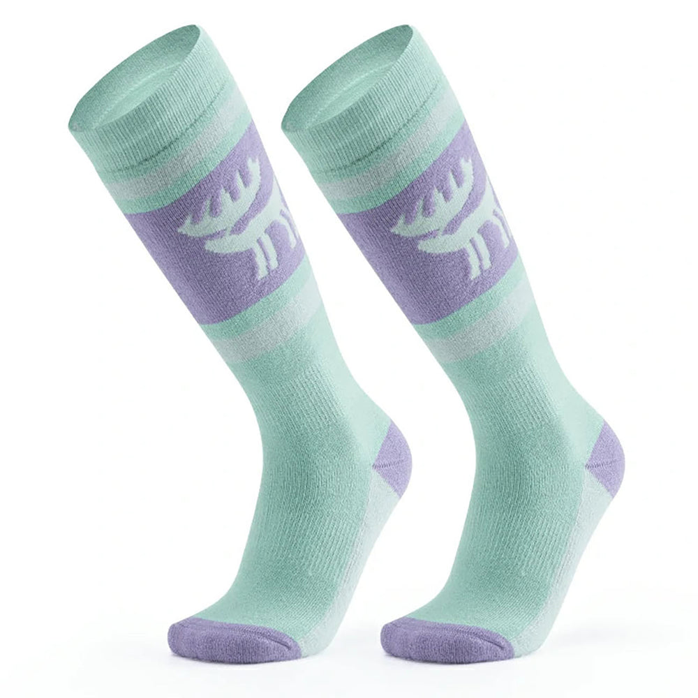 Qunature 037202 ski socks size 43-48 (L/XL) - purple-green_0