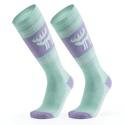 Qunature 037202 ski socks size 43-48 (L/XL) - purple-green_0
