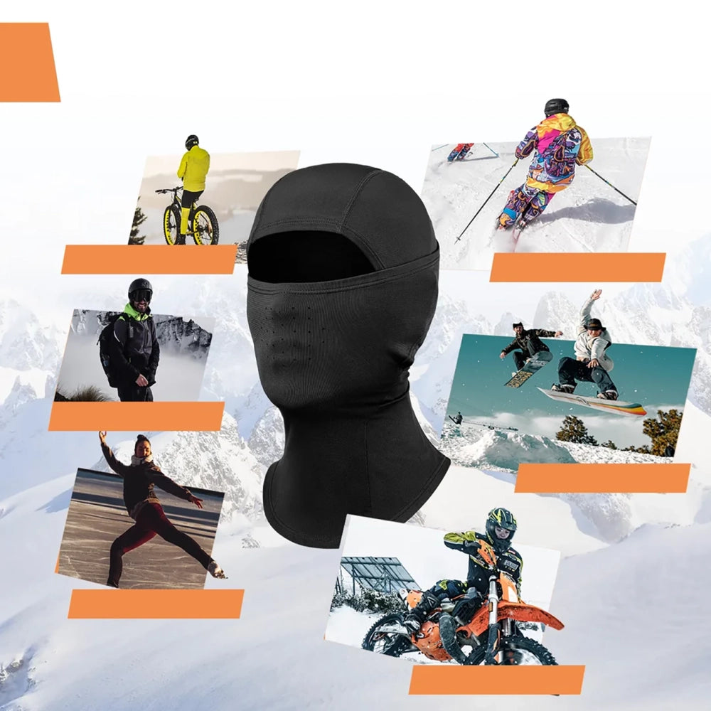 Qunature 13230023010 ski balaclava bike motorcycle balaklava size M - black_5