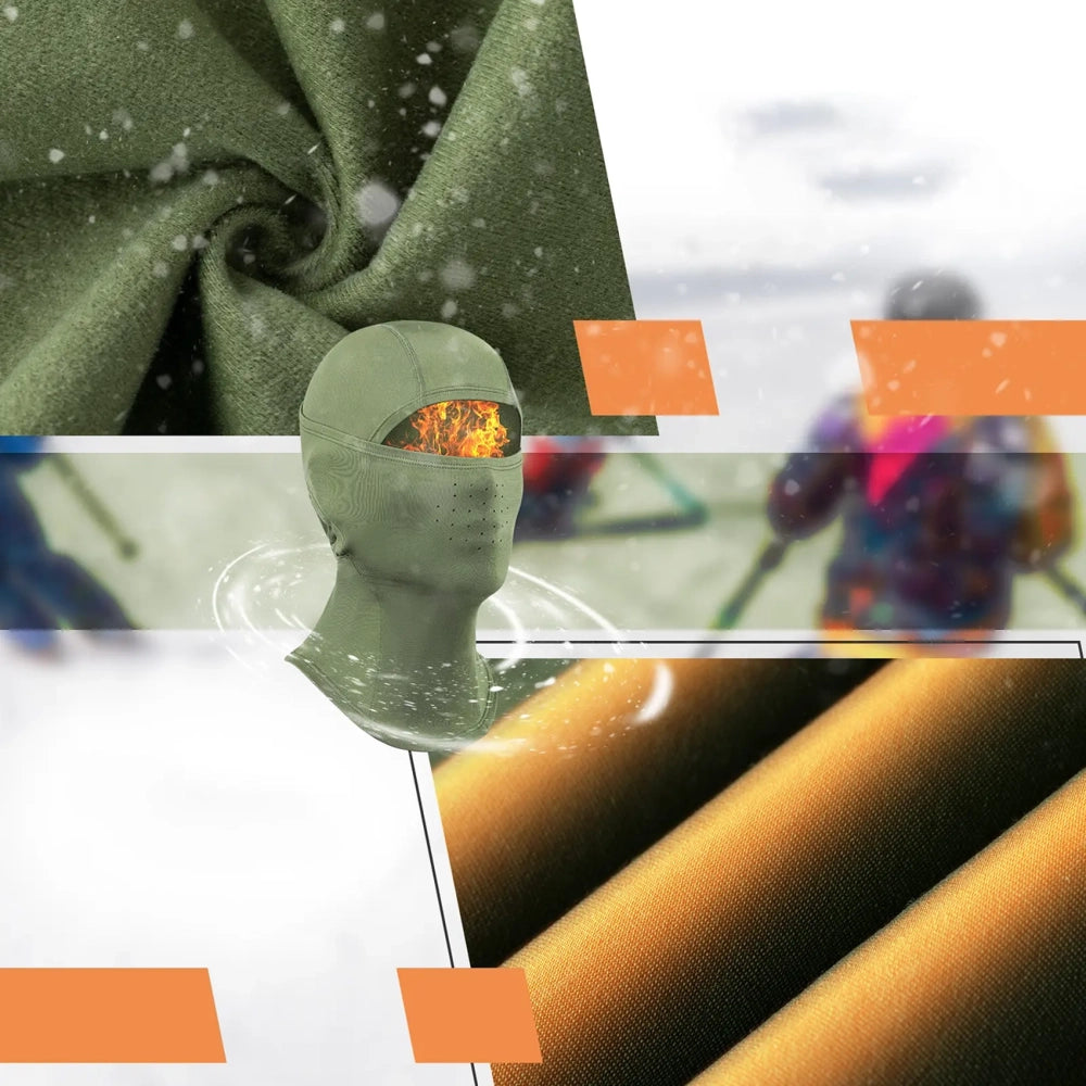 Qunature 13230023015 ski balaclava bike motorcycle balaklava size L - green_3