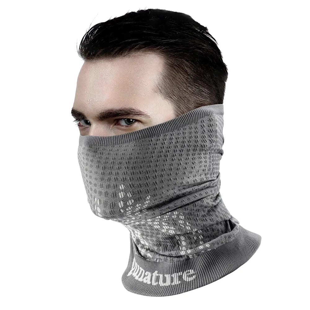 Qunature 11230014001 ski scarf, sports bandana, universal size - gray_1
