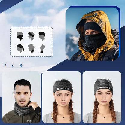 Qunature 11230014002 ski scarf, sports bandana, universal size - black_2