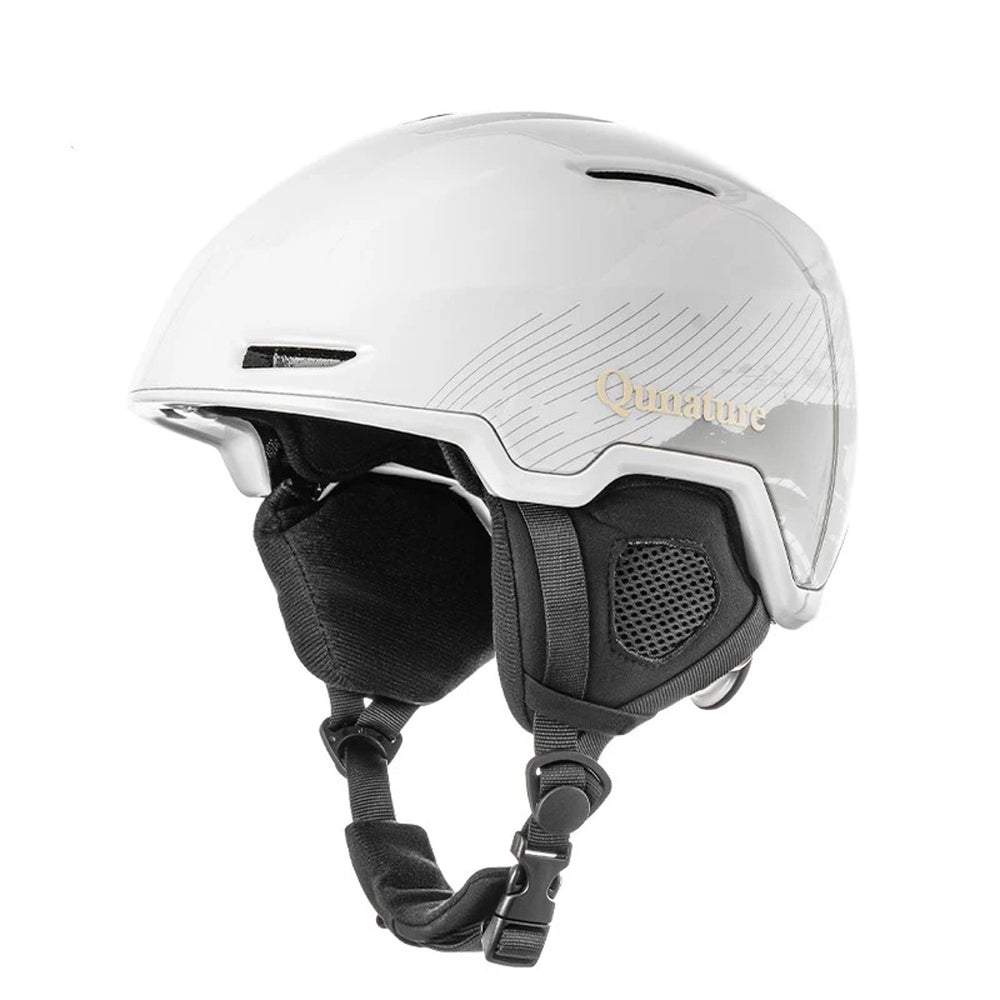 Qunature 10130003001 Ski Helmet with Earmuffs for Snowboard 58-61 cm - White_0