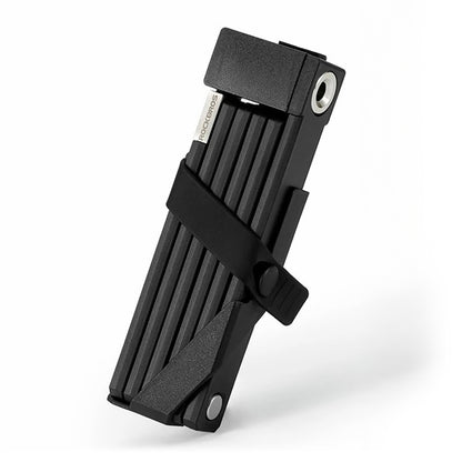 Rockbros 32140003001 foldable bicycle lock with key and handle, 68cm - black_0