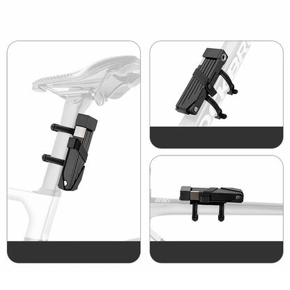 Rockbros 32140003001 foldable bicycle lock with key and handle, 68cm - black_3