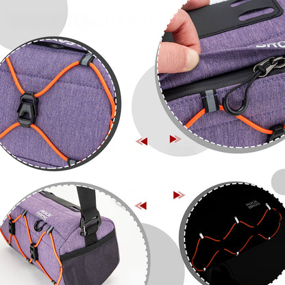 Rockbros 30110054005 Handlebar Bike Bag 2.2L - Purple_4