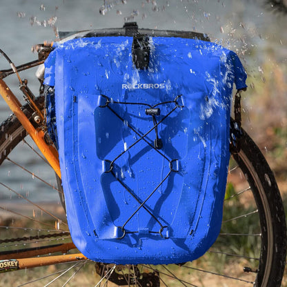 Rockbros 30140022004 Waterproof Bicycle Bag 25-32L - Blue_5