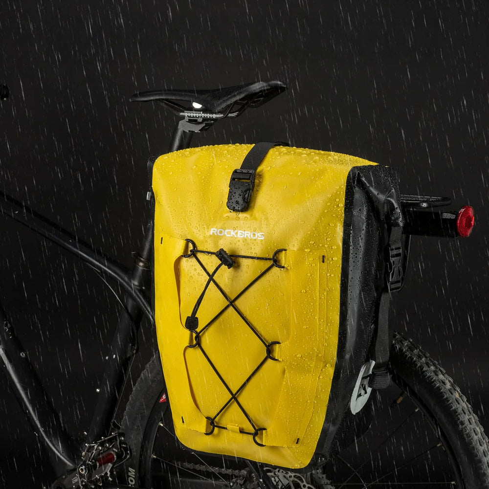 Rockbros 30140022005 Waterproof Bicycle Pannier 25-32L - Yellow_1