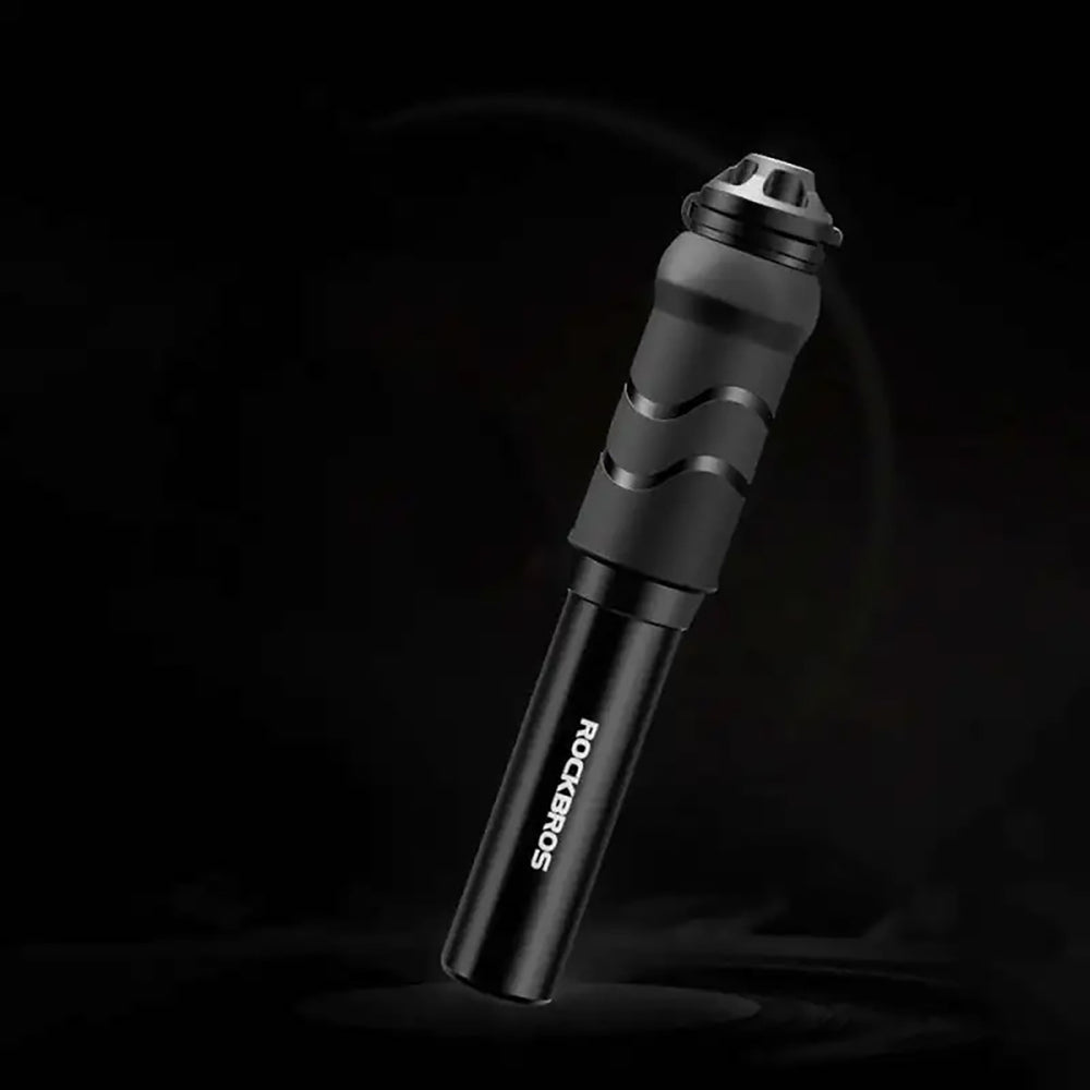 Rockbros 810PCS-HP Mini Hand Bicycle Pump with Presta & Schrader Hose - Black_4