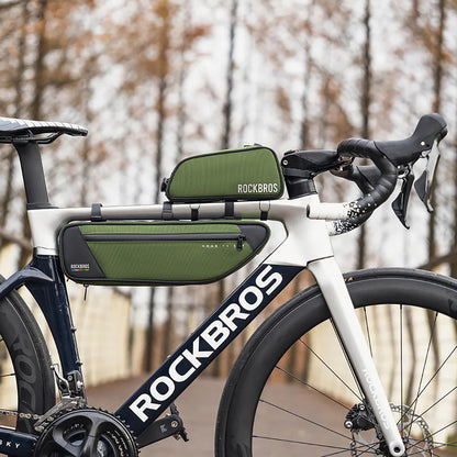 Rockbros 30120045001 ROAD TO SKY bicycle bag for the top frame tube, waterproof, 0.7L - green_5