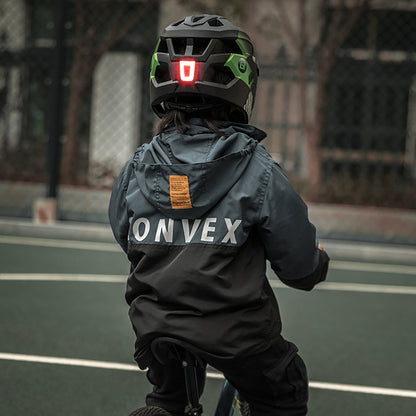 Rockbros TS-61 10110061003 Children's Bike Helmet with Detachable Chin Size S (48-54) - Green_2