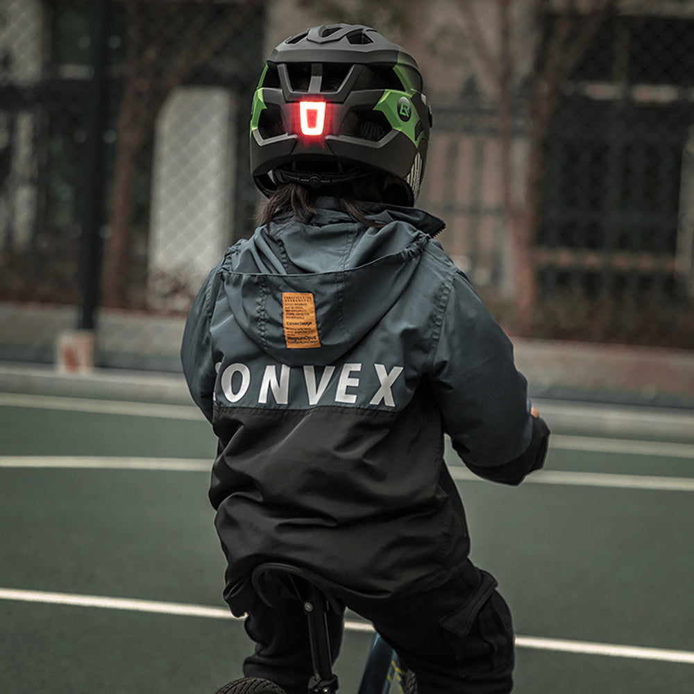 Rockbros TS-61 10110061004 Children's Bike Helmet with Detachable Chin Size M (54-57) - Green_2