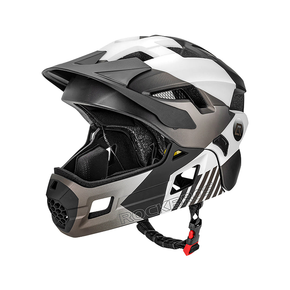 Rockbros TS-61 10110061005 Children's Bike Helmet with Detachable Chin Size S (48-54) - Gray_0