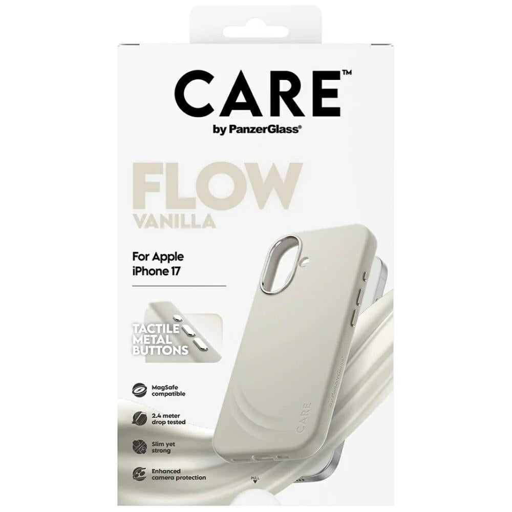 CARE by PanzerGlass FLOW MagSafe Case for iPhone 17 - Beige_4