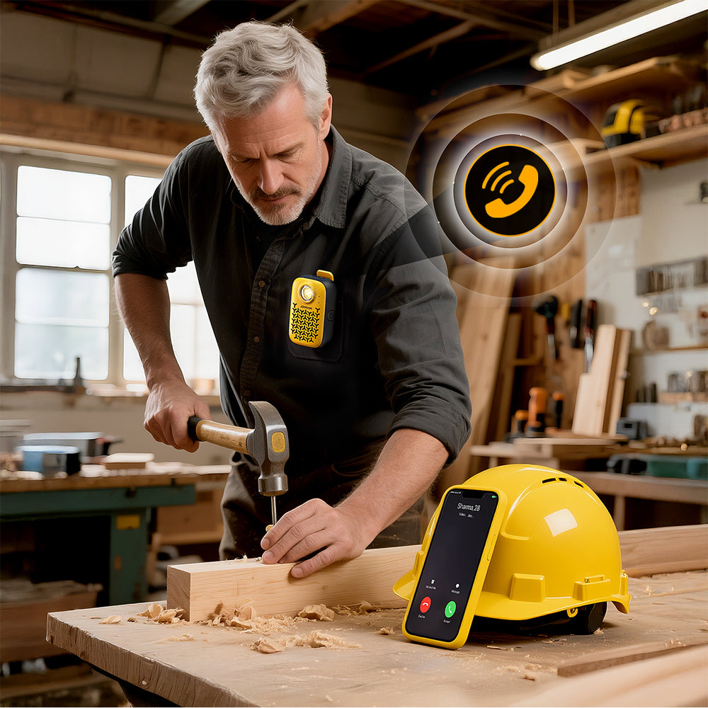 Joyroom Maya JR-MS03 portable Bluetooth speaker with built-in flashlight, resistant - yellow_9