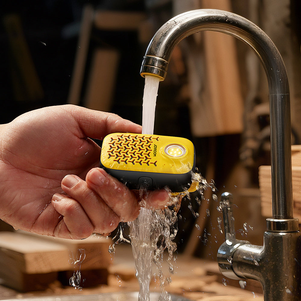 Joyroom Maya JR-MS03 portable Bluetooth speaker with built-in flashlight, resistant - yellow_10