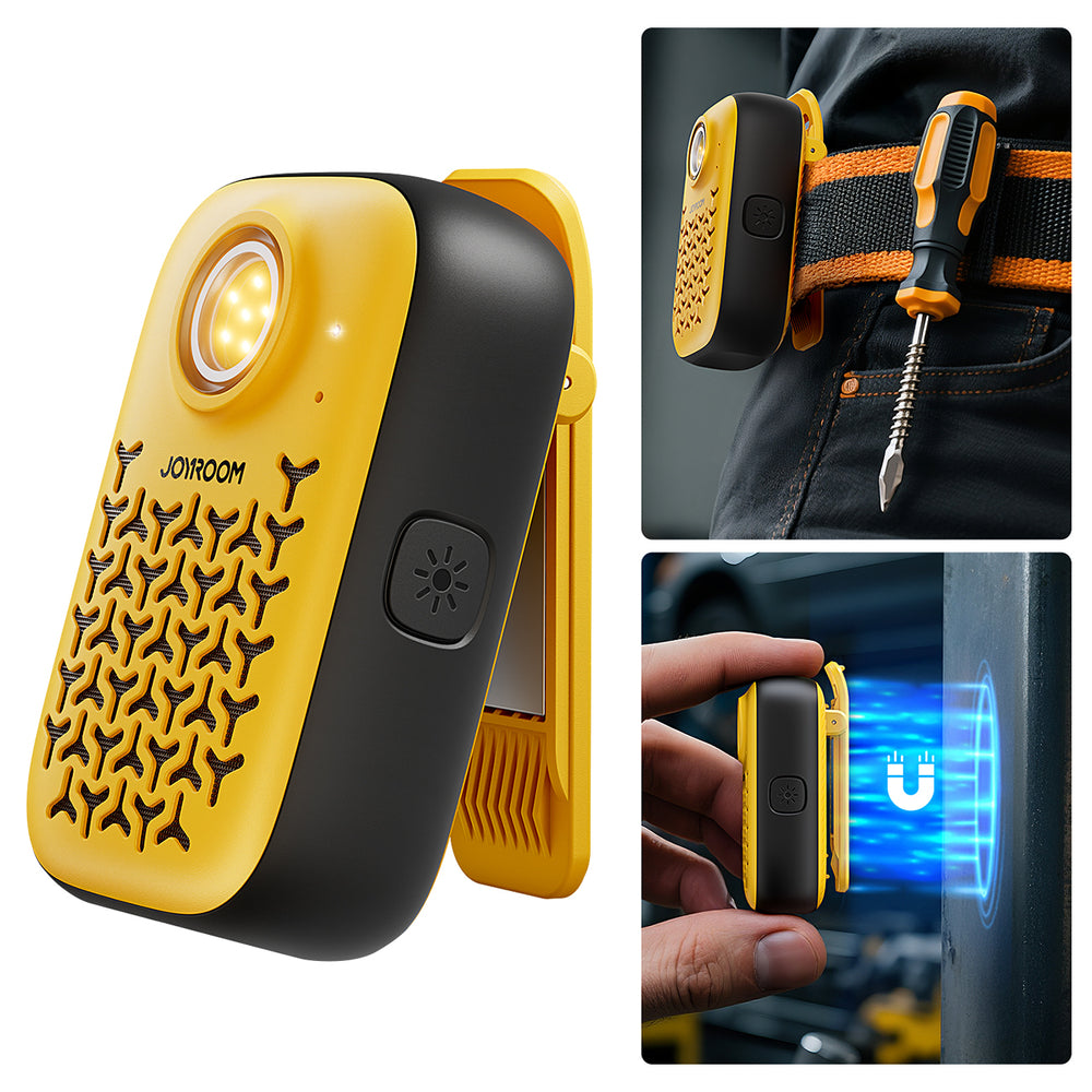 Joyroom Maya JR-MS03 portable Bluetooth speaker with built-in flashlight, resistant - yellow_3