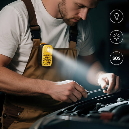 Joyroom Maya JR-MS03 portable Bluetooth speaker with built-in flashlight, resistant - yellow_7