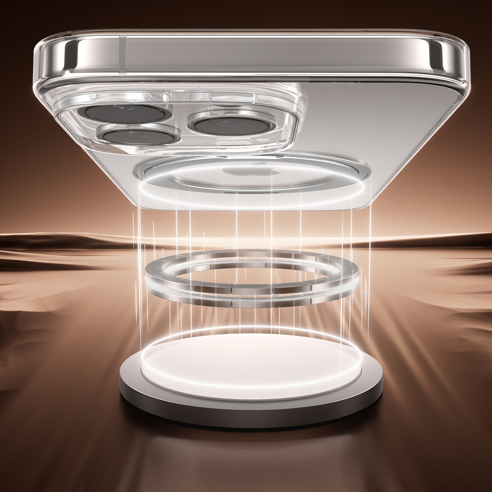 Joyroom JR-16JL6 iPhone 16 Pro Ultra-Thin MagSafe Compatible Case with 360° Ring Stand - Black_2