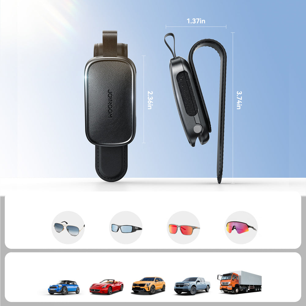 Joyroom JR-ZS511 Sun Visor Holder with Magnetic Clip - Black_6