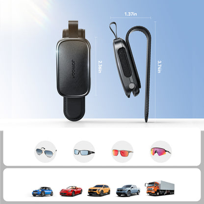 Joyroom JR-ZS511 Sun Visor Holder with Magnetic Clip - Black_6
