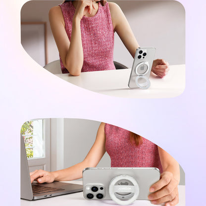 Joyroom JR-ZS500 Magnetic Ring Compatible with MagSafe Holder - White_2