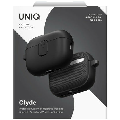 Uniq Clyde Case for AirPods Pro 3 - Black and Gray_5