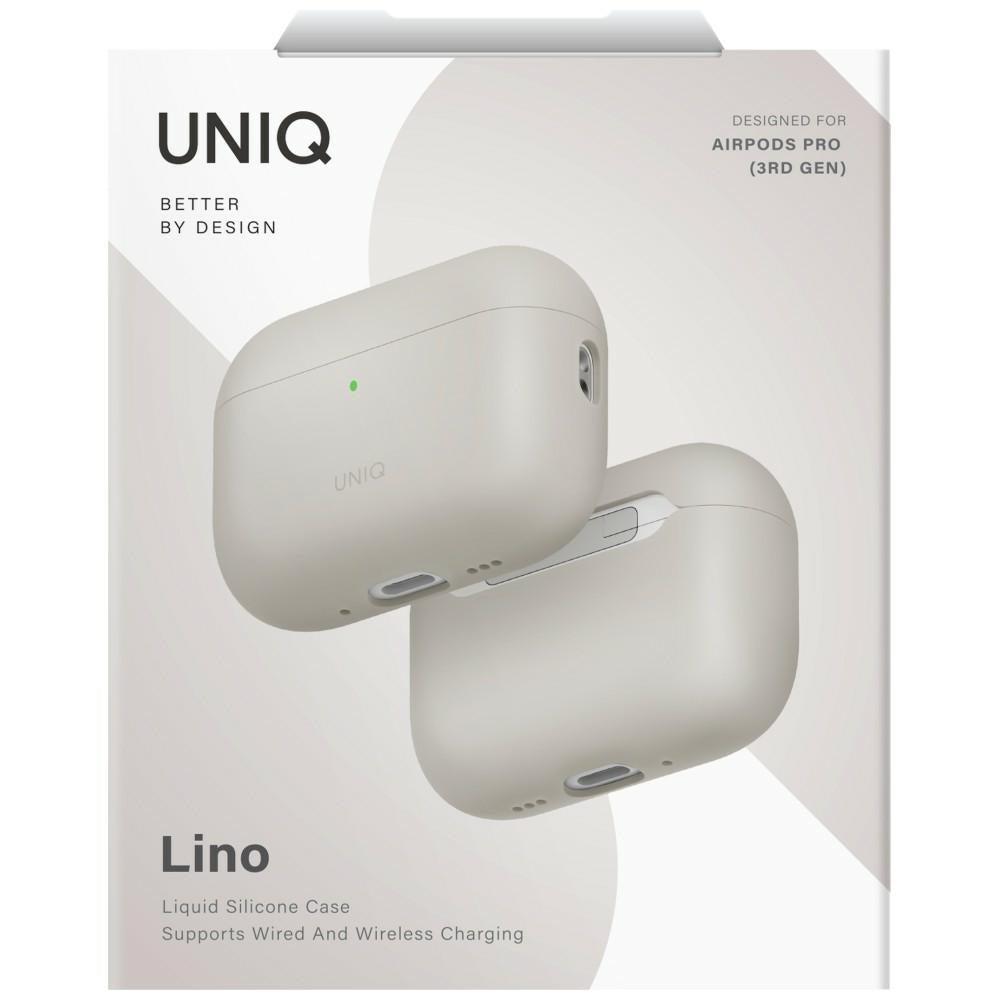 Uniq Lino Silicone Case for AirPods Pro - Beige_5