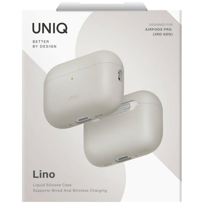 Uniq Lino Silicone Case for AirPods Pro - Beige_5