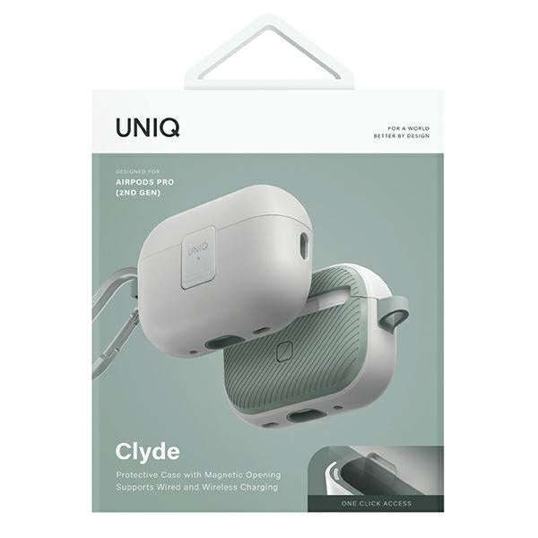 Uniq Clyde Lock Case AirPods Pro 2 - White and Green_6