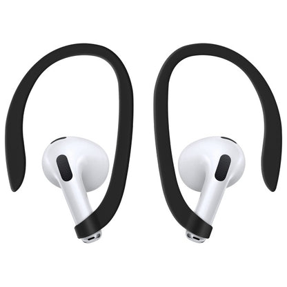 Uniq Nexo AirPods 4 + Ear Hooks Silicone case - black_5