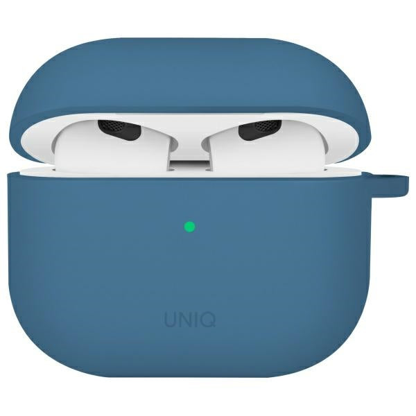 Uniq Nexo AirPods 4 + Ear Hooks Silicone case - blue_0