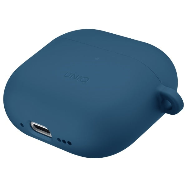 Uniq Nexo AirPods 4 + Ear Hooks Silicone case - blue_3