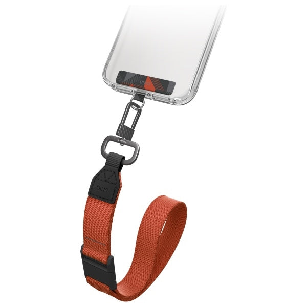 Uniq Vista 2-in-1 phone lanyard - black and orange_2