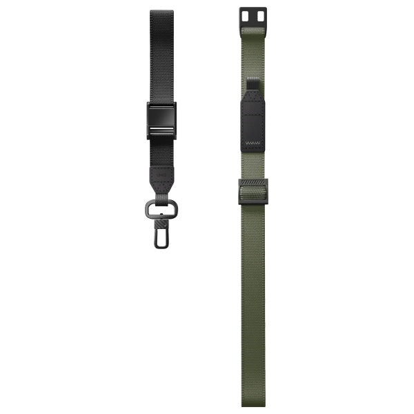 Uniq Vista 2-in-1 phone lanyard - green and black_1