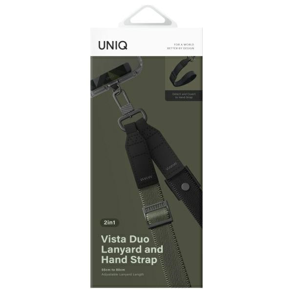 Uniq Vista 2-in-1 phone lanyard - green and black_3