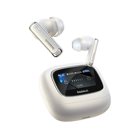 Baseus Bowie M2s Ultra TWS Wireless In-Ear Headphones with Interactive Screen - White_0
