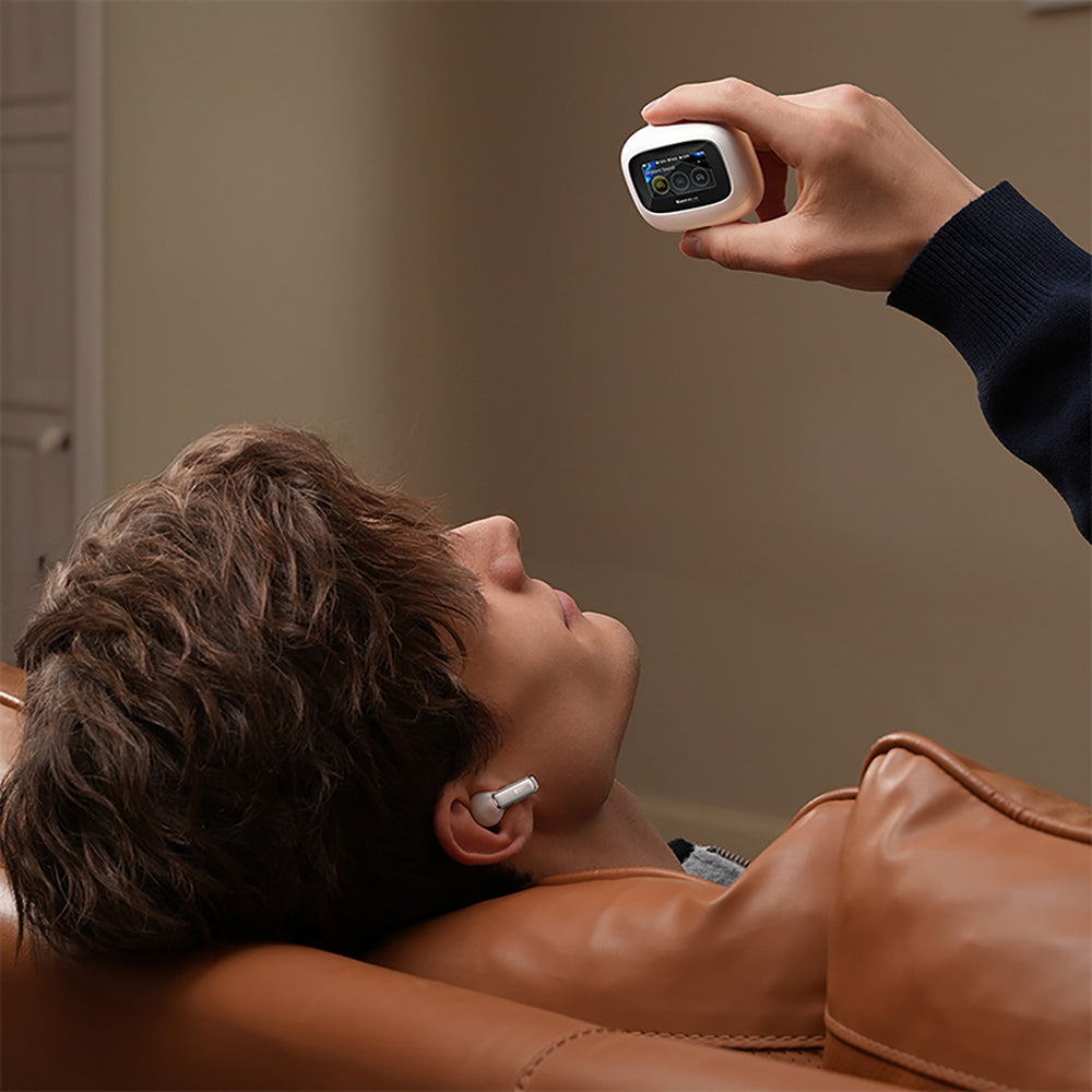 Baseus Bowie M2s Ultra TWS Wireless In-Ear Headphones with Interactive Screen - White_10