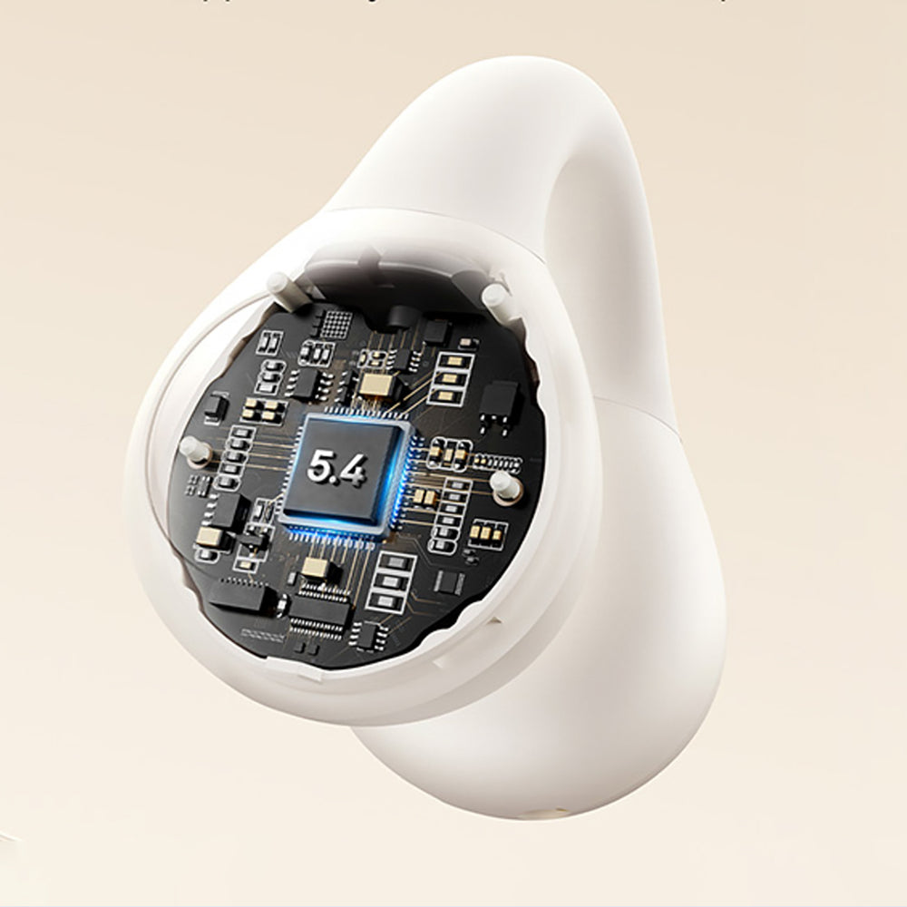 Baseus Bass 15 Clip OWS Wireless Headphones with Baseus Simple USB-C 3A 30cm Cable - White_16