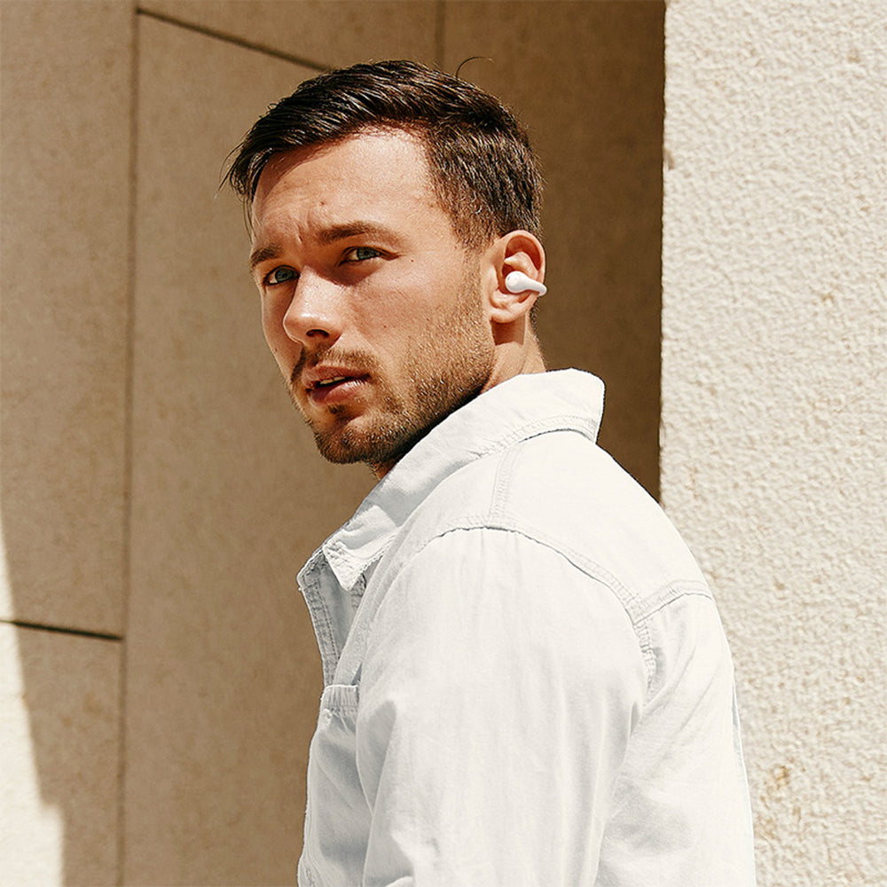 Baseus Bass 15 Clip OWS Wireless Headphones with Baseus Simple USB-C 3A 30cm Cable - White_8