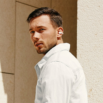 Baseus Bass 15 Clip OWS Wireless Headphones with Baseus Simple USB-C 3A 30cm Cable - White_8