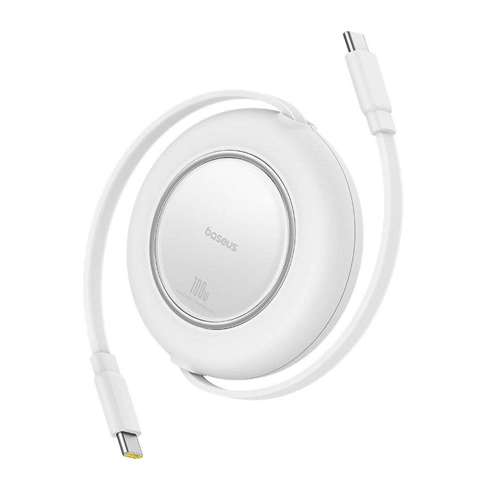 Baseus Free2Pull Mini 100W Retractable USB-C Cable - USB-C 2m - White_1