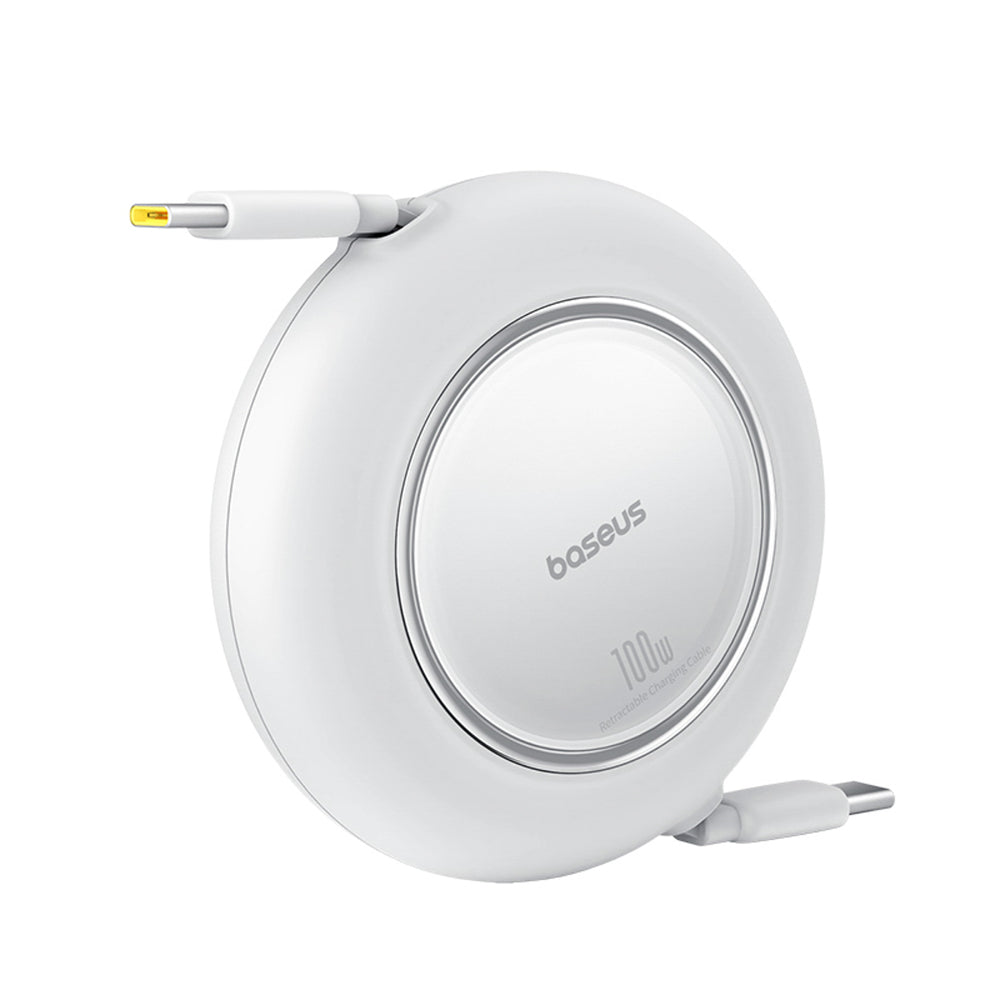 Baseus Free2Pull Mini 100W Retractable USB-C Cable - USB-C 2m - White_3