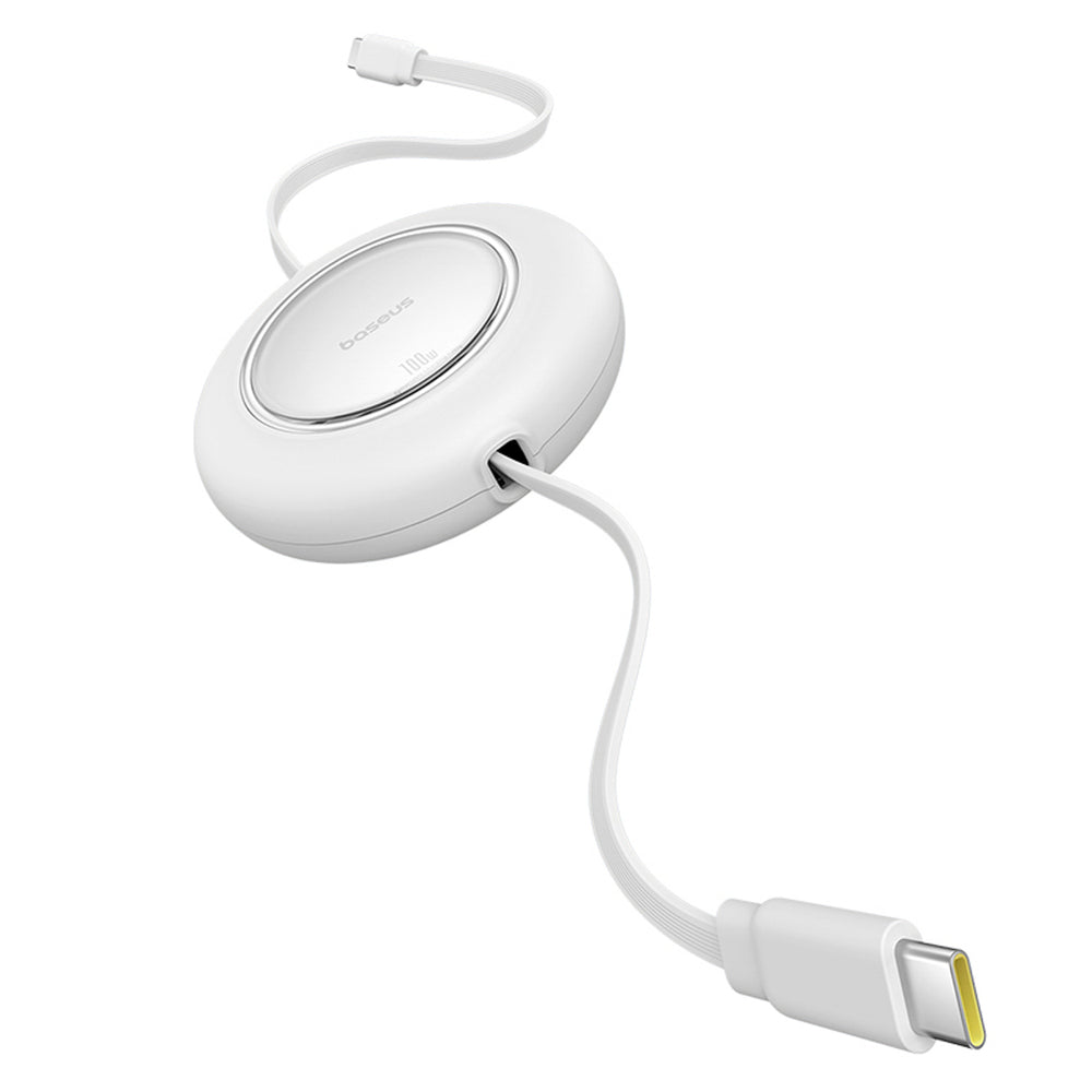 Baseus Free2Pull Mini 100W Retractable USB-C Cable - USB-C 2m - White_4